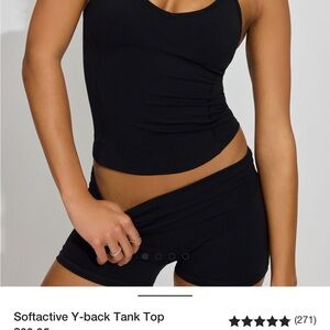 Garage Black Softactive Y-back Tank Top